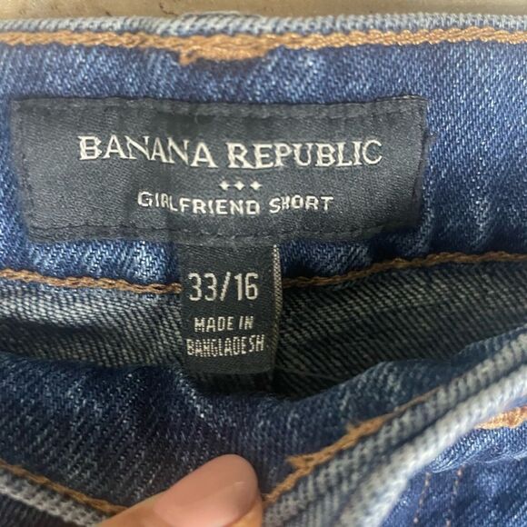 NWT Banana Republic Factory Girlfriend Denim Short sz 34/18 - Picture 3 of 4